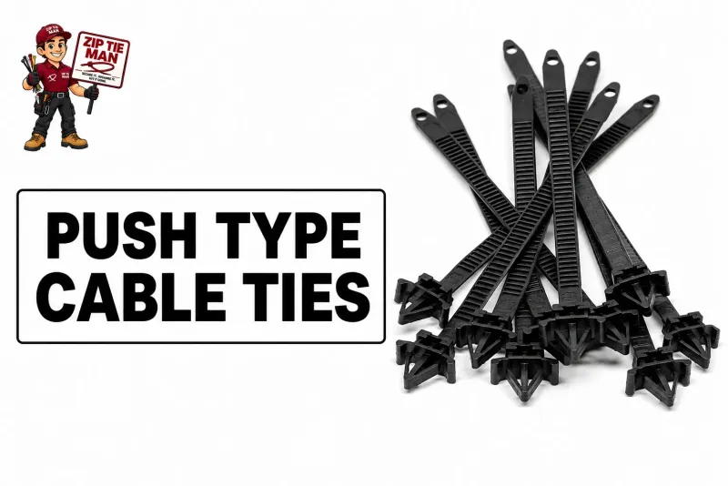 PUSH TYPE CABLE TIES